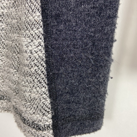 MICHAEL Tyler Full Zip Jacket Gray Black Abstract Patchwork Art To Wear Cardigan - Picture 14 of 16